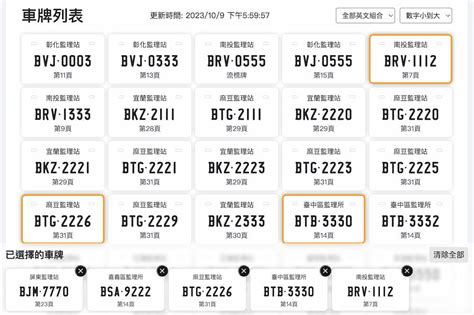 車牌號碼查詢|監理資料線上查詢